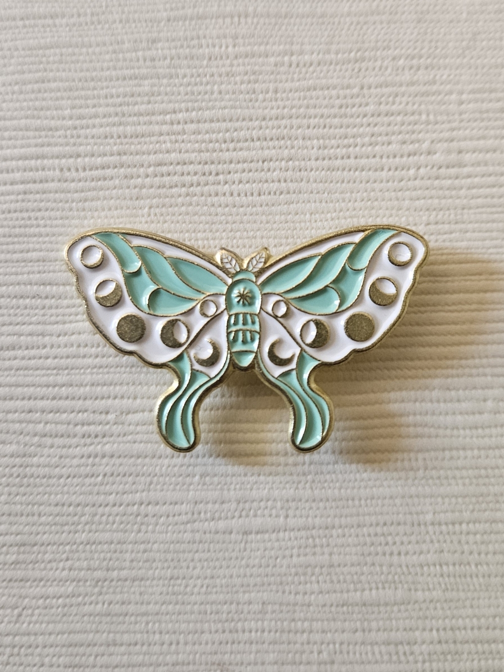 Enamel Butterfly Pin 4 For $20 Mint Green and White